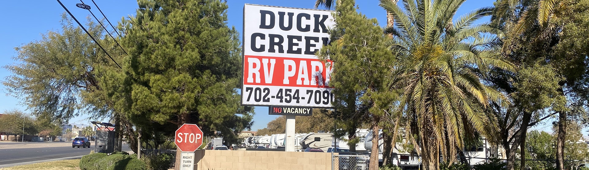 Duck Creek RV Park & Resort Sign  